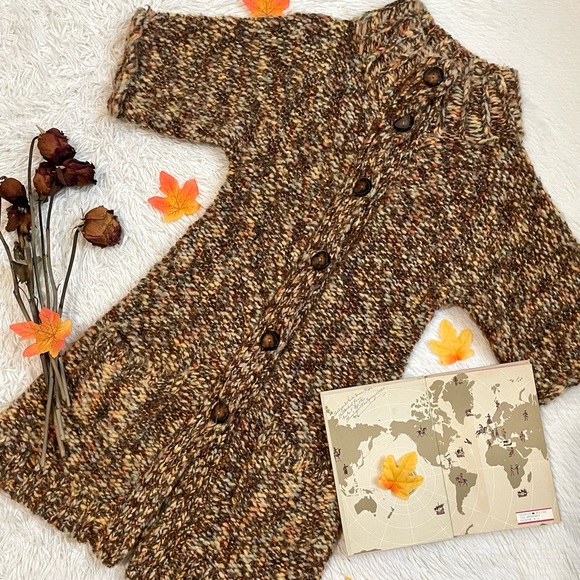 Tabitha anthro seasonal stroll wool blend cardigan coat - Picture 1 of 17